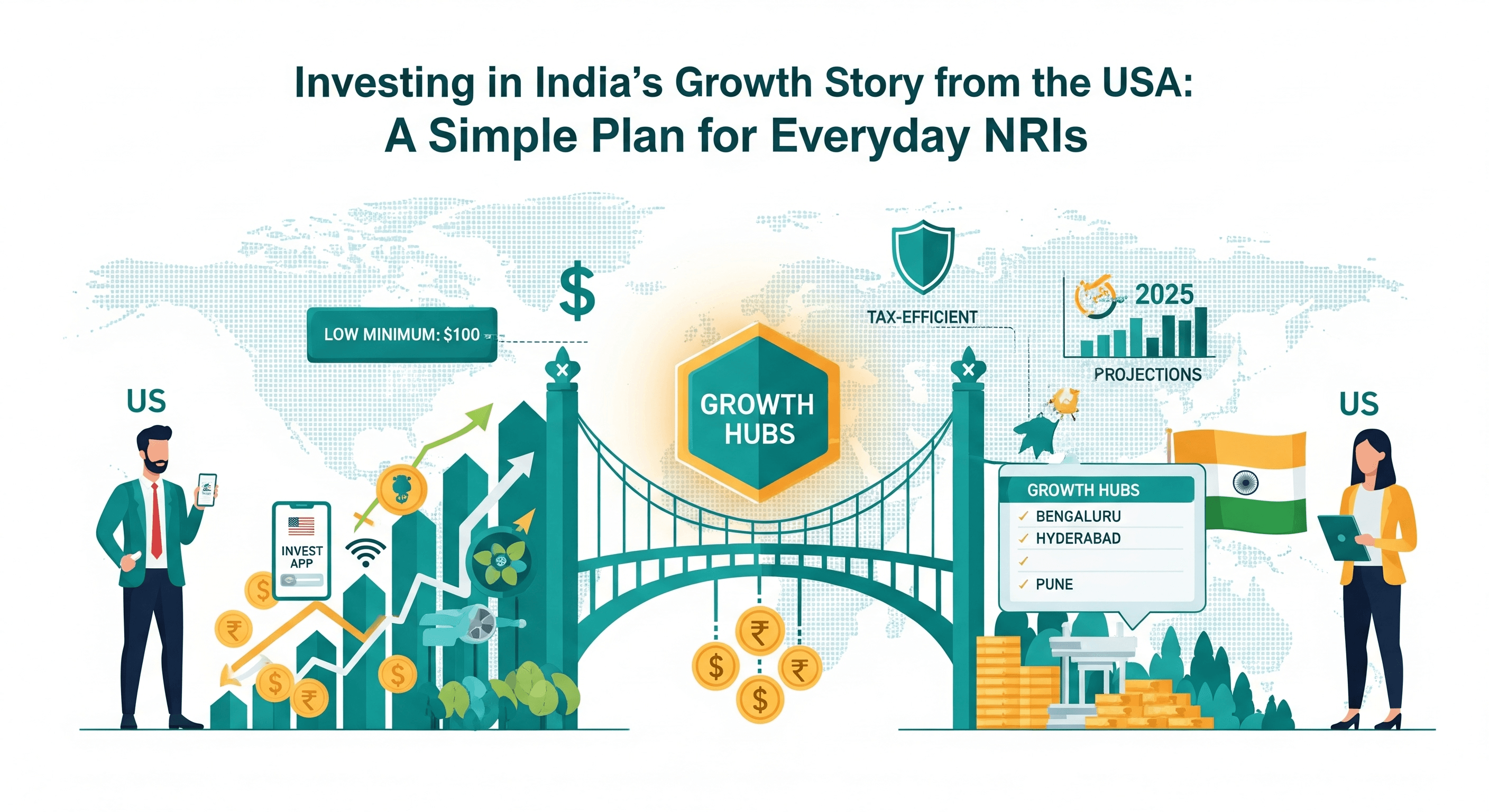 Investing in India's Growth Story from the USA: A Simple Plan for Everyday NRIs
